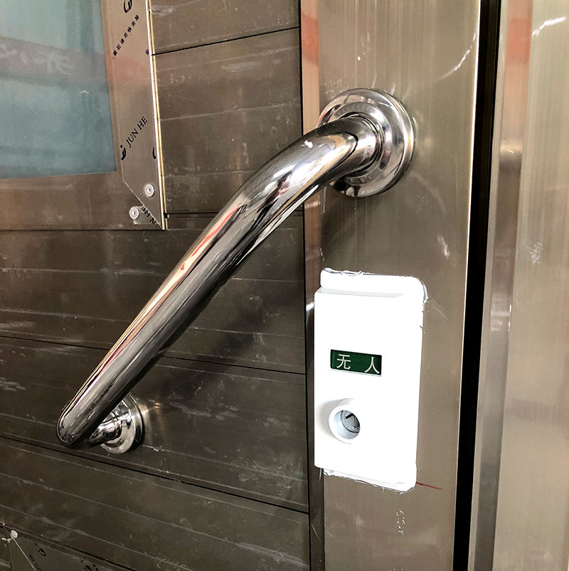 金属雕花板水冲式移动厕所门把手-振泰实业